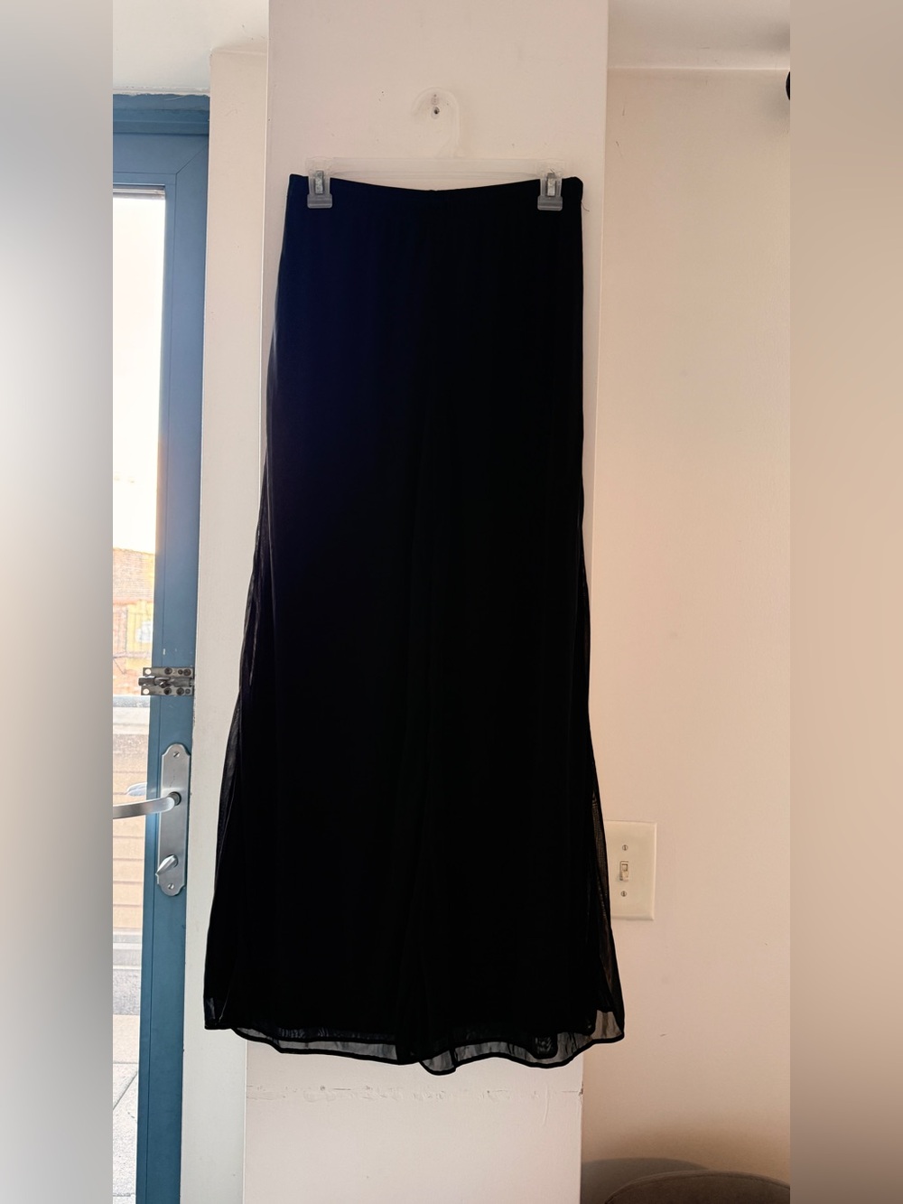 S Levine petite Black Wide Leg Palazzo Pants